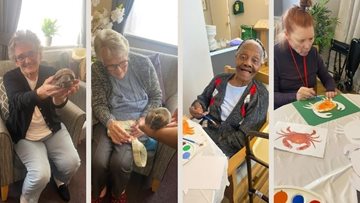Coventry care home Residents enjoy a zoo themed, craft-making August